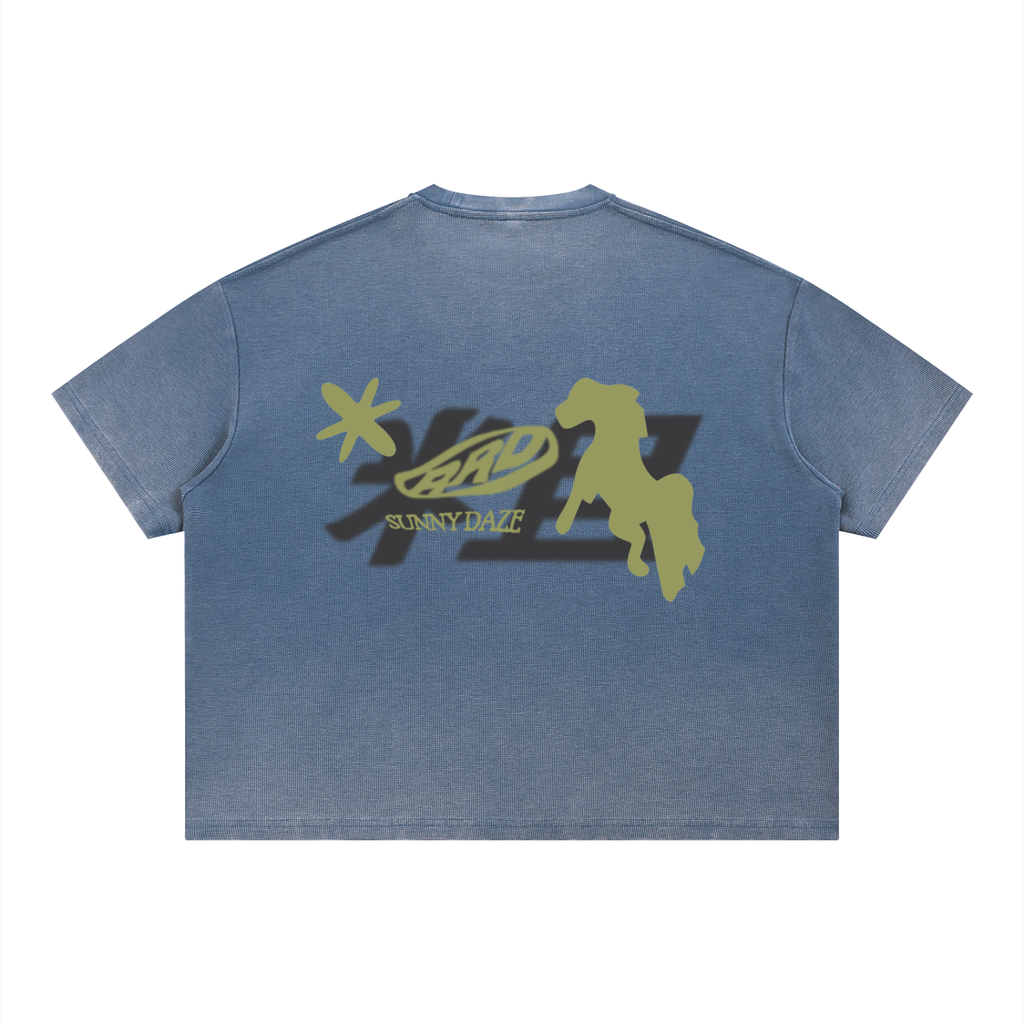 T-Shirt Mist Blue Back